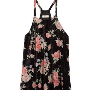 nordstrom juniors velvet print floral dress